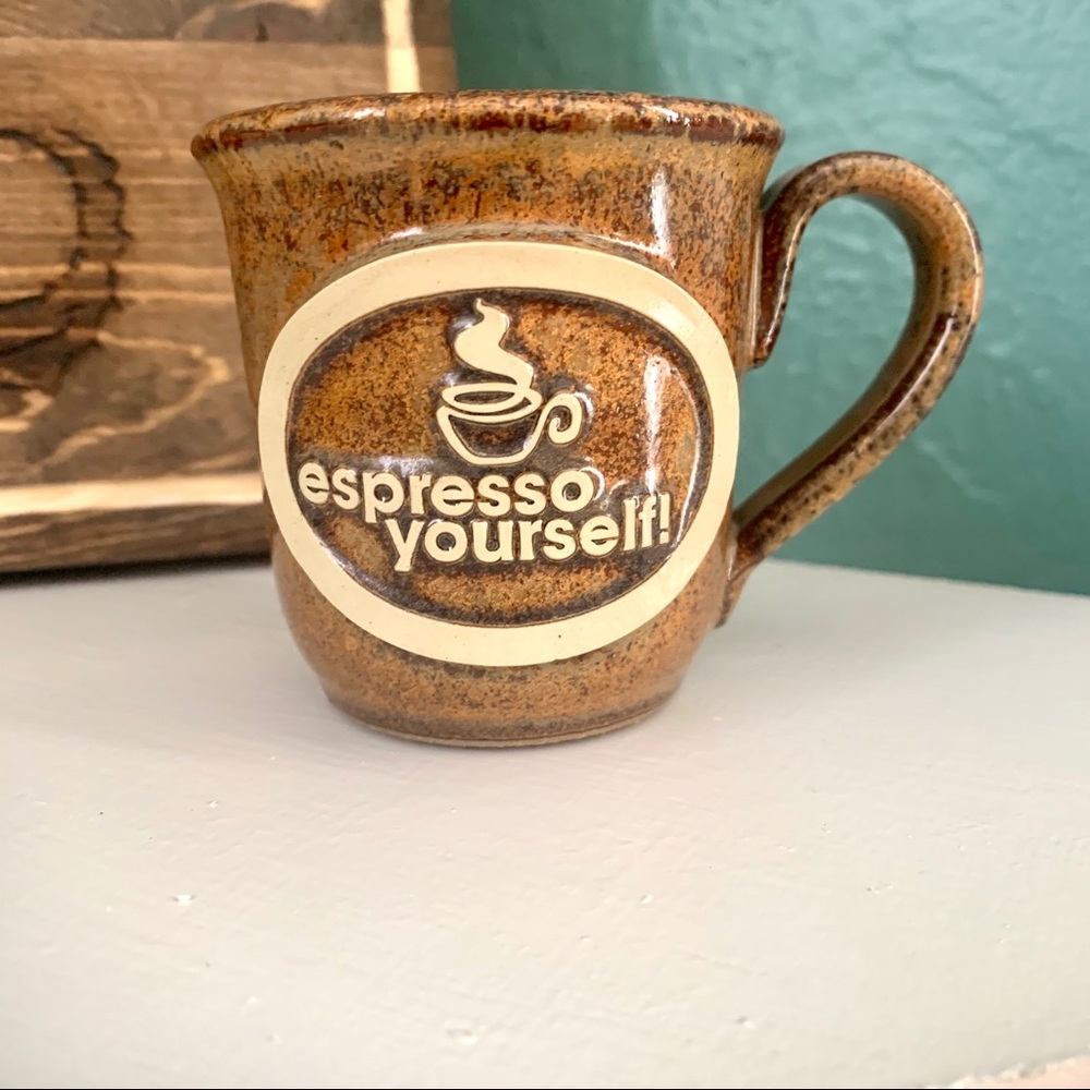 Espresso Yourself Stoneware Shot Glass (NEW)
